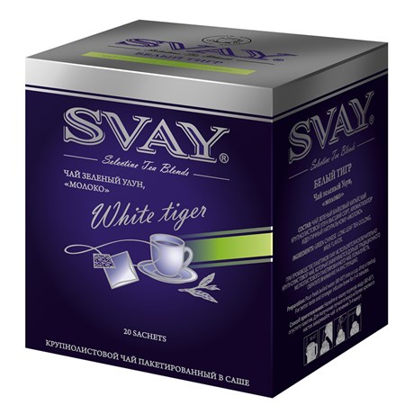 Чай SVAY Белый тигр, улун, саше 20*2г. - фото 11386