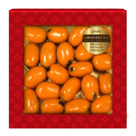 Шоколадные конфеты «Драже: миндаль, апельсин и пряности», Шокоделика, 90 г - фото 12528