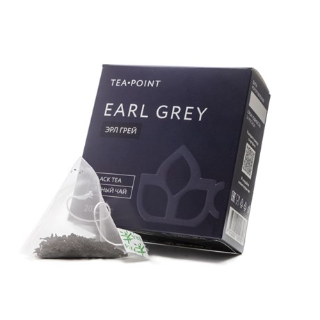Черный чай с бергамотом Эрл Грей Tea Point, 20 пирамидок - фото 13448