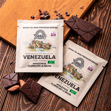 Горький шоколад «MaRussia премиальный», 74% какао Венесуэла, 25 г - фото 14390