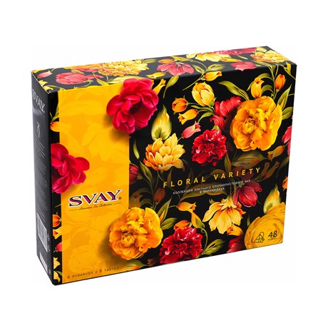 Чай Svay Floral Variety, 8 вкусов, 48 пирамидок - фото 14679