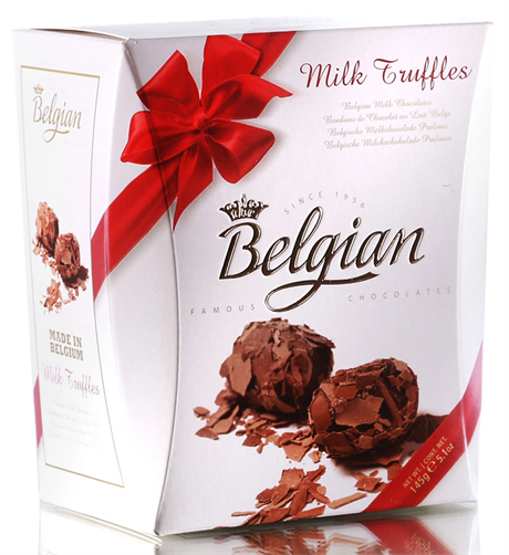 Шоколадные конфеты "The Belgian", трюфели из молочного шоколада в хлопьях, 145 г - фото 9805