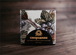 Горький шоколад «MaRussia крафтовый», 65% какао с черной смородиной, 50 г