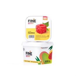 Фруктовое пюре из малины FINEBERRY, 900 г FIN-12/1