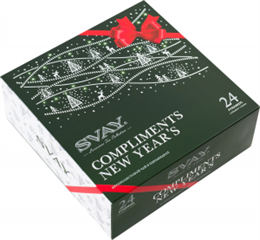 Чай Svay Compliments New Year's, черный и зеленй, 24 пирамидки